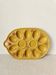 Vintage egg plate in majolica - 1970s
