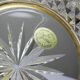 Crystal vide-poche from Sèvres, created by L. Seiler, with an antique gold mount.