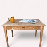 Weathered wooden desk