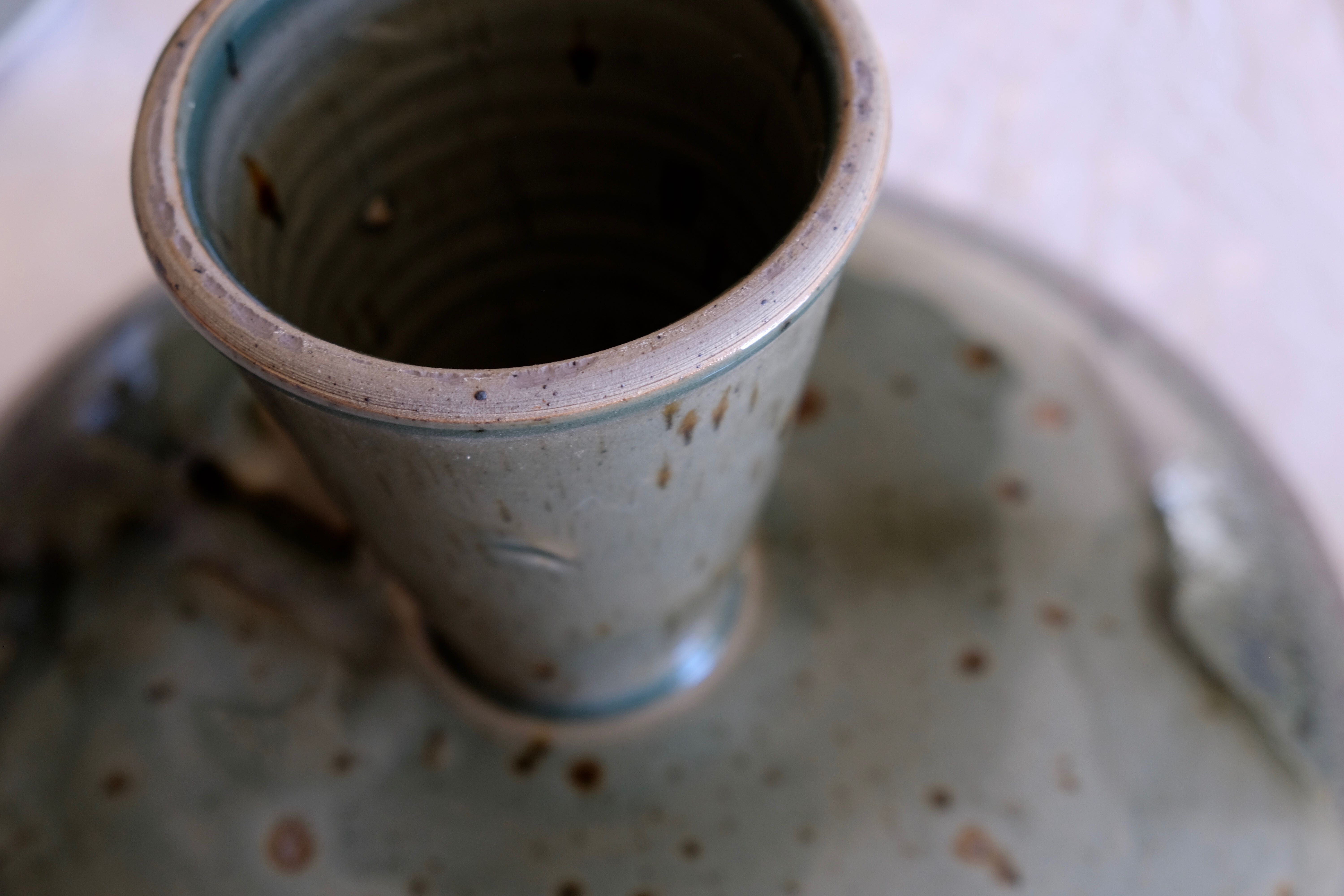 Compotier display ceramic cakes Japan 1950 unique piece