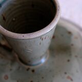 Compotier display ceramic cakes Japan 1950 unique piece