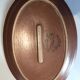 Burgundy sandstone oval serving dish