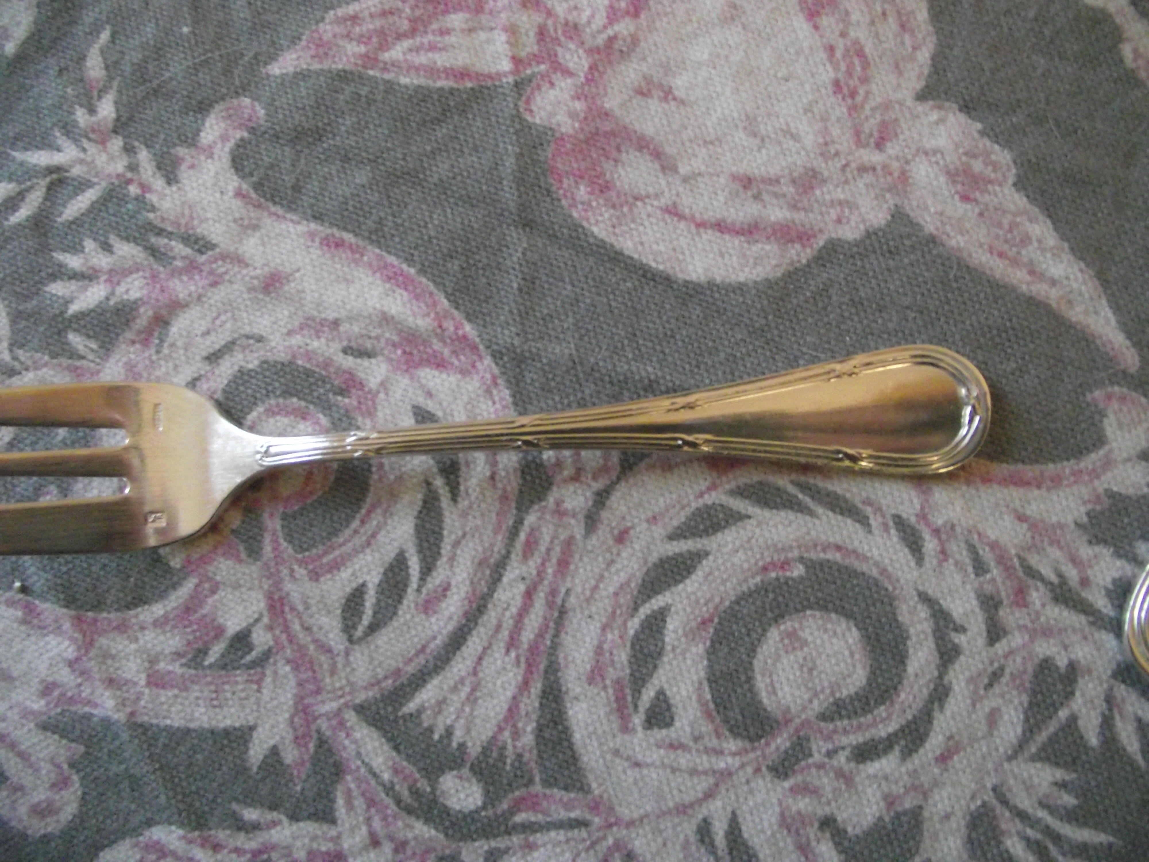 Louis XVI-style silver metal dessert service from Apollo