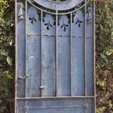 Solid gate, garden iron, H227x110cm, old, exterior door
