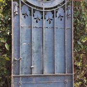 Solid gate, garden iron, H227x110cm, old, exterior door