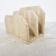 Vintage travertine magazine holder, 1970s