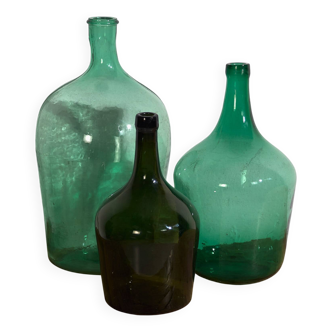 Ensemble de bidons anciens (vers 1920). Ensemble de 3 pièces
