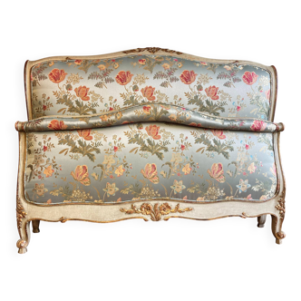 Lit Louis XV en soie