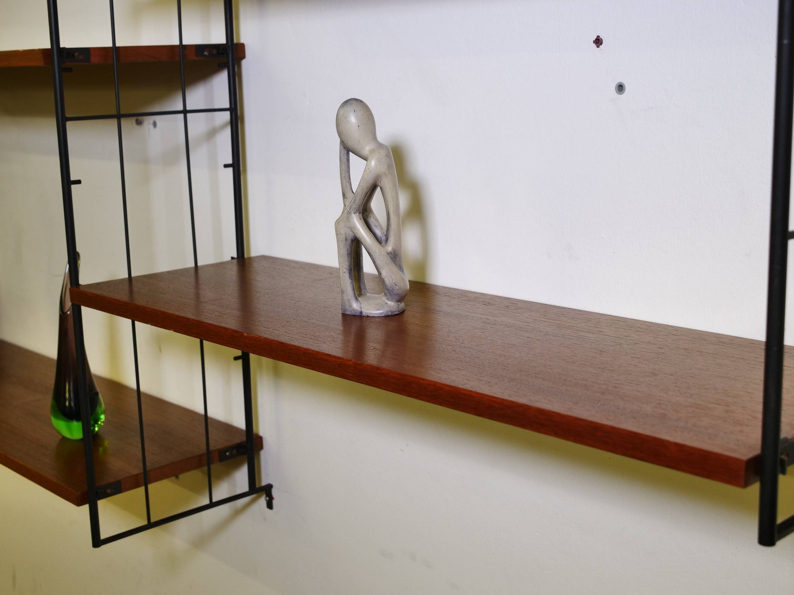 Modular teak storage unit in mid-century style, set of 12, 1960s.
