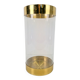 Acrylic Glass and Brass Umbrella Stand, France, 1970s