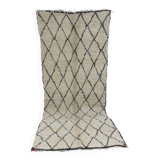 Handmade wool Berber rug 295 X 117 CM