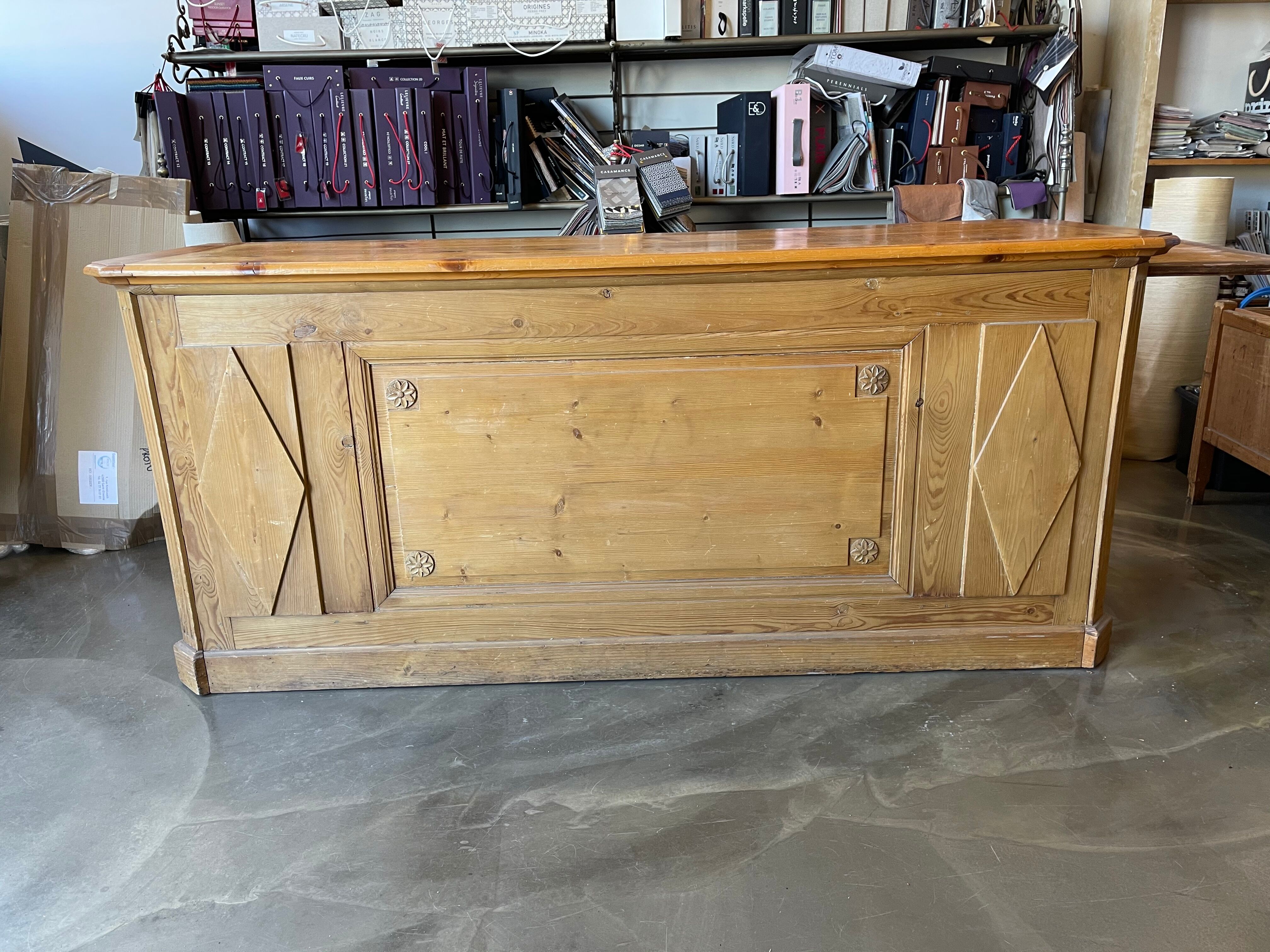 Diamond-paneled bank