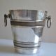 Silver-plated ice or champagne bucket with goldsmith's hallmark