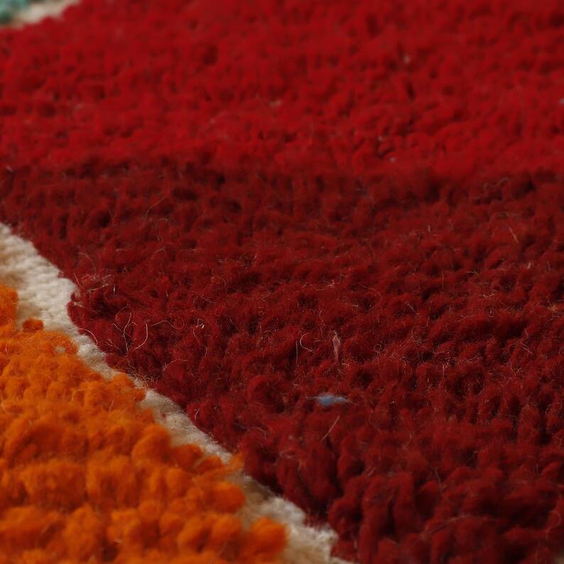 Multicolored Berber wool rug 250cmx150cm