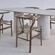 Olympia Rectangular Dining Table - Natural Travertine