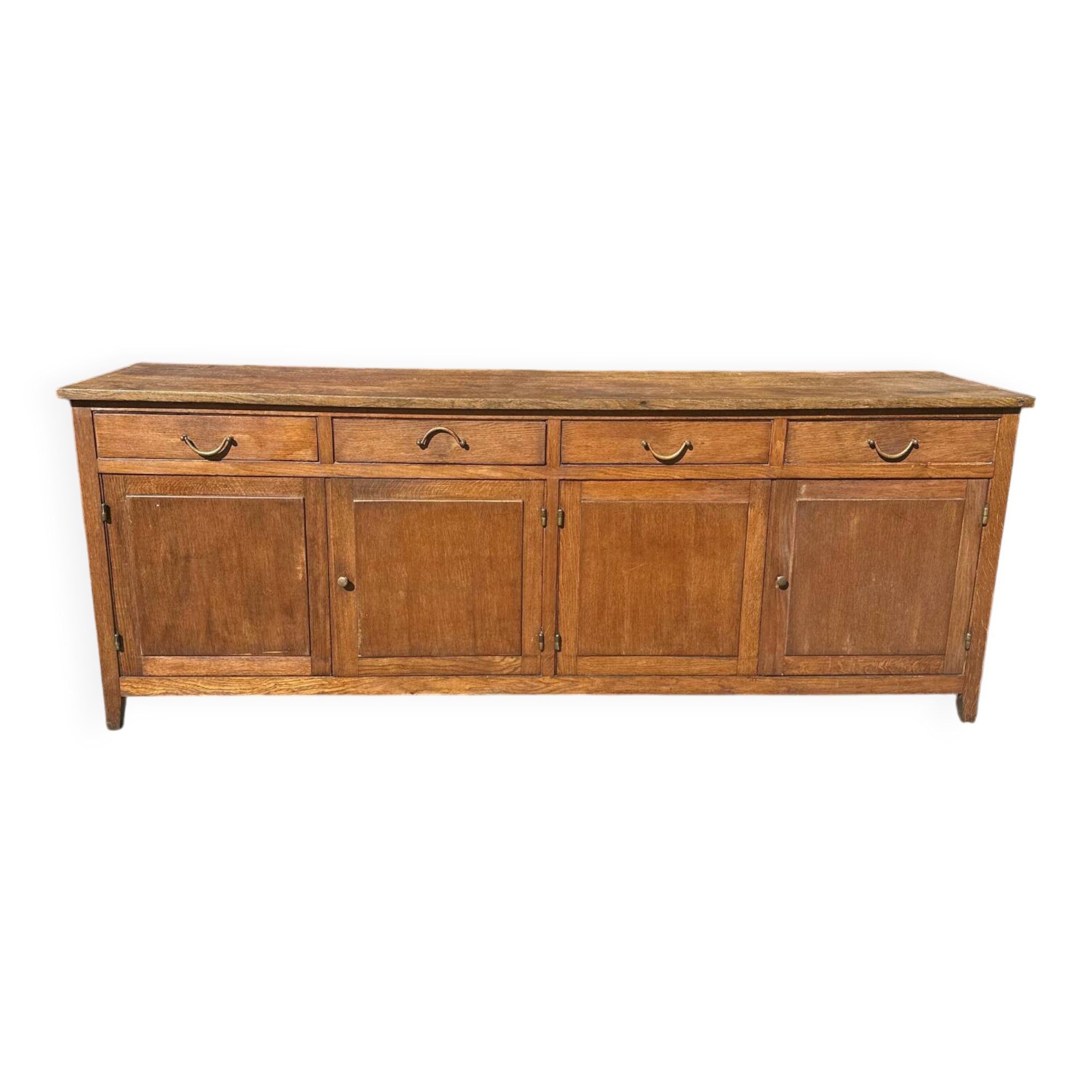 Enfilade raw oak brutalism