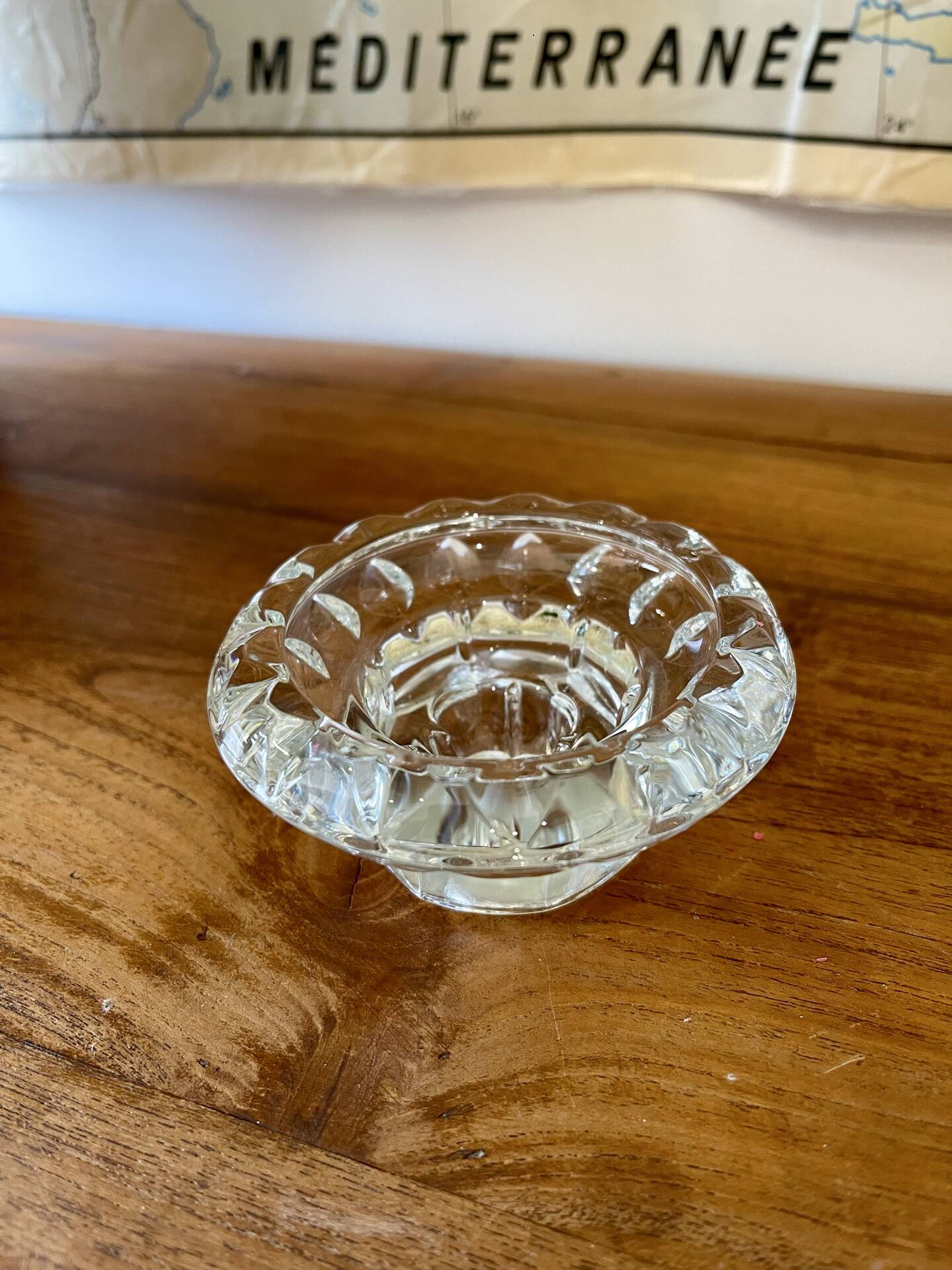 Glass candlestick
