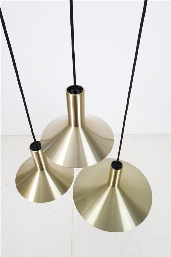 Set of 2 Fog & Mørup / Hans Due “Formel 1” pendant lamps / Mid-century Danish modern design / 1970s