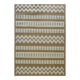 Tapis en jute beige géométrique contemporain 80x150 cm