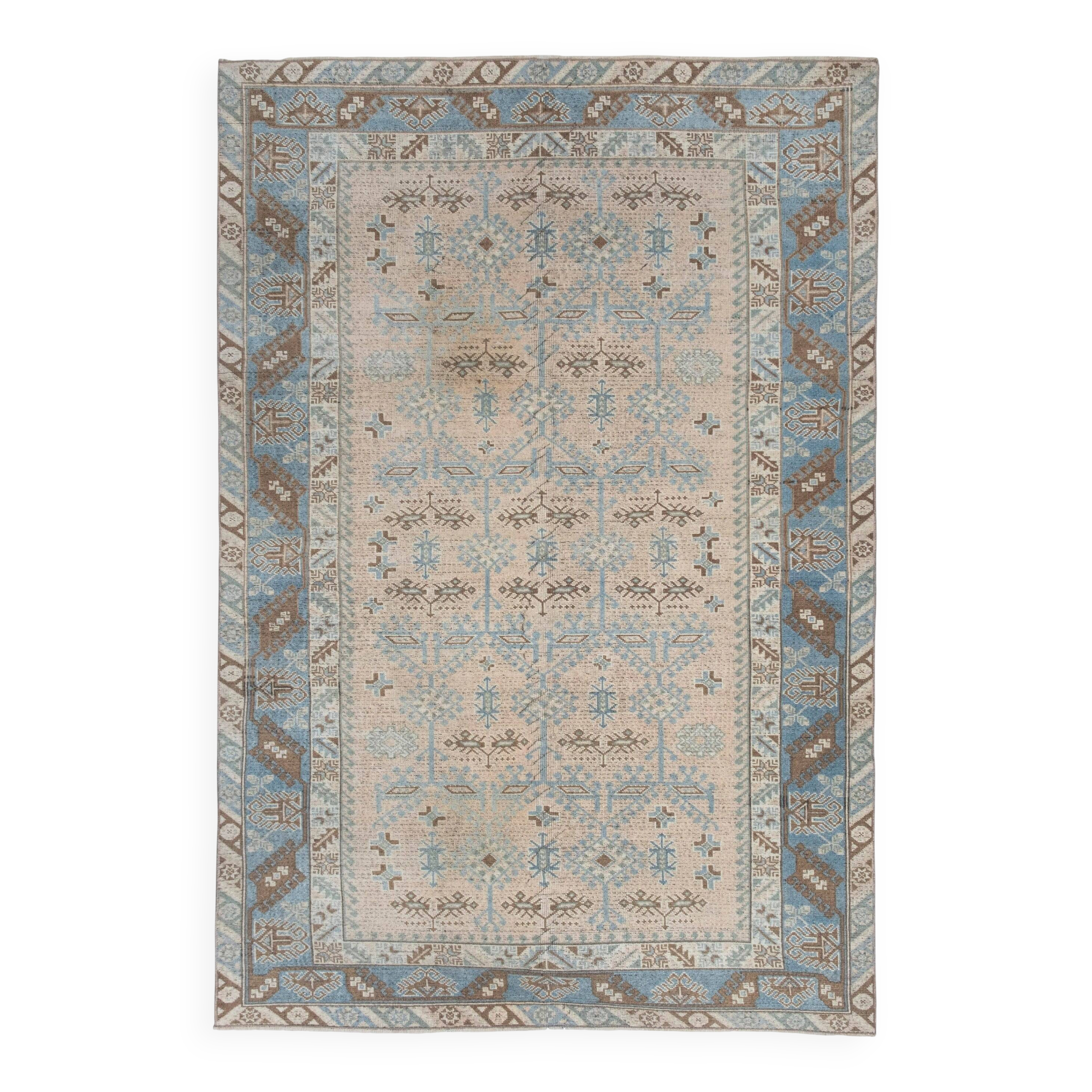 Vintage Turkish handmade rug 190x281 cm