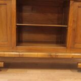 Art Deco Walnut TV Stand, 1950s, Mid-Century Modern Style