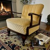 Vintage wooden armchair / club chair