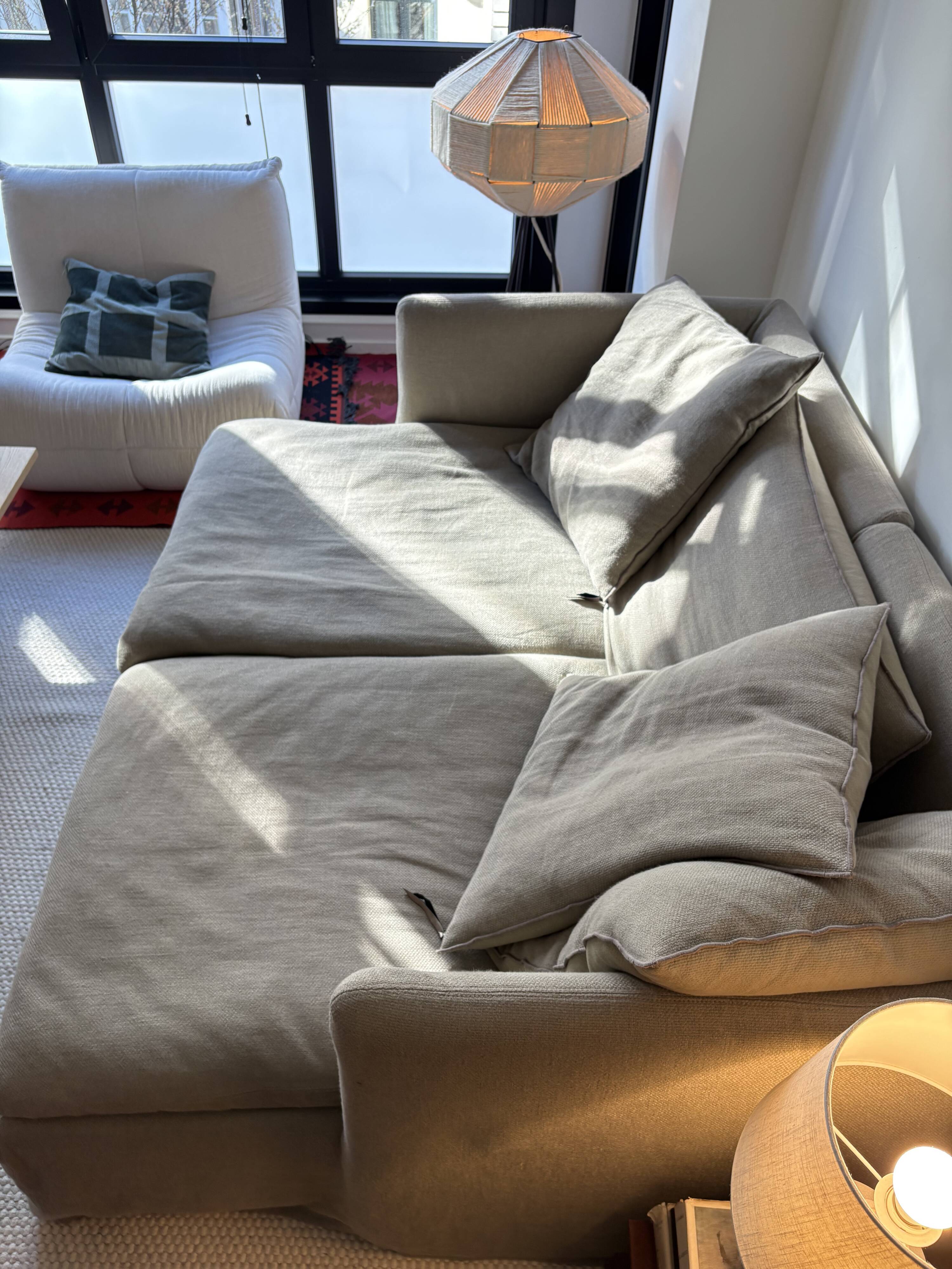 Boho Modular Sofa-Linen Formentera Holiday Home