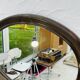 Vintage oval mirror Syla model 920 from the 1970s.