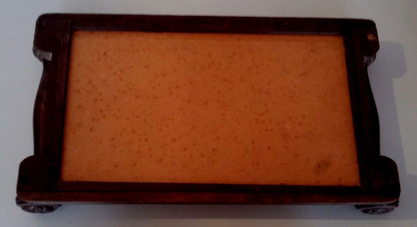 Strasbourg Alsace wooden serving tray signed