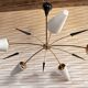 Large vintage Arlus chandelier - 5 arms - 1950s design