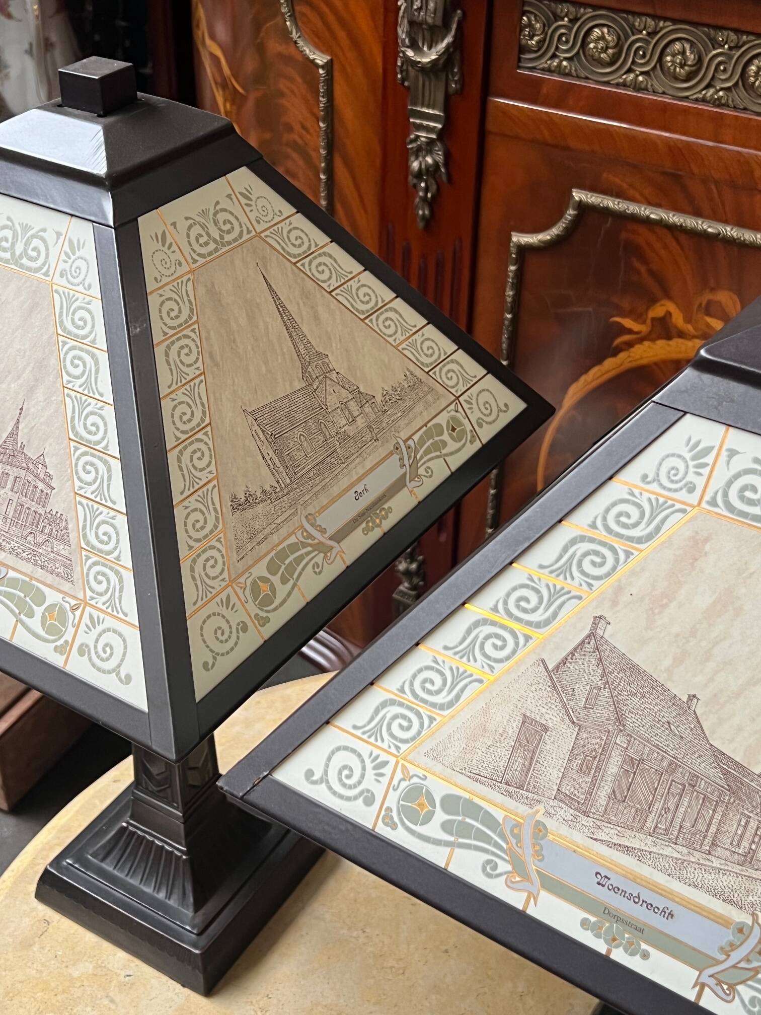 Pair of Art Deco table lamps by Atelier Decor Ar.