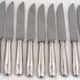 Cardeilhac, Christofle, 12 cheese knives, dessert, Minerva silver, Uniplat.