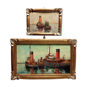 Paire de petites marine