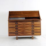 Beautiful italian design secretary desk by Frattini for Bernini