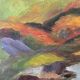 Tableau abstrait années 70