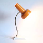 Lampe de bureau en métal orange par Sis Leuchten, Allemagne 1960