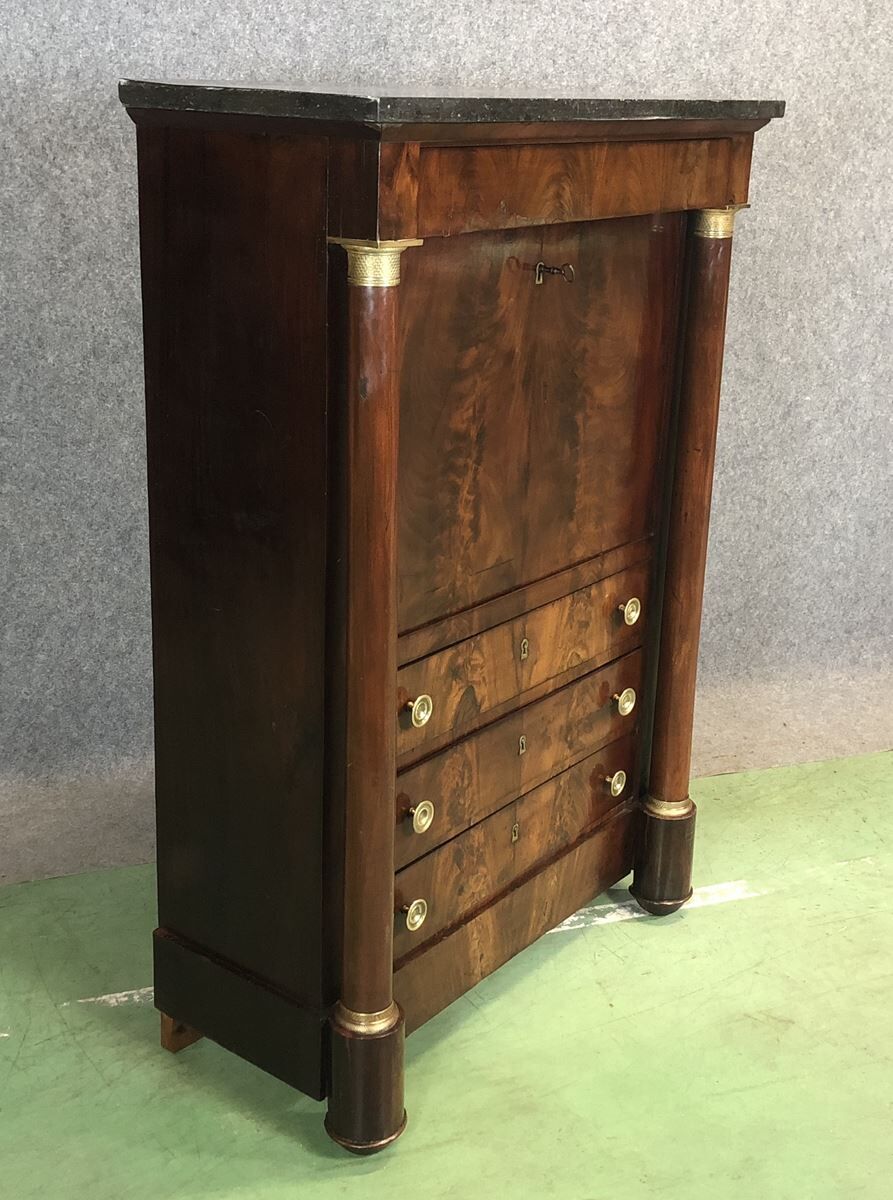 Mahogany empire writing desk 19th century