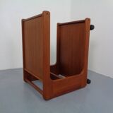 Large Rollable Teak Bar Cart, 1960s