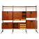 Mid-Century Modern Modular Bookcase, Wood & Metal, Italy, 1960s