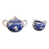 Japanese blue and white porcelain set