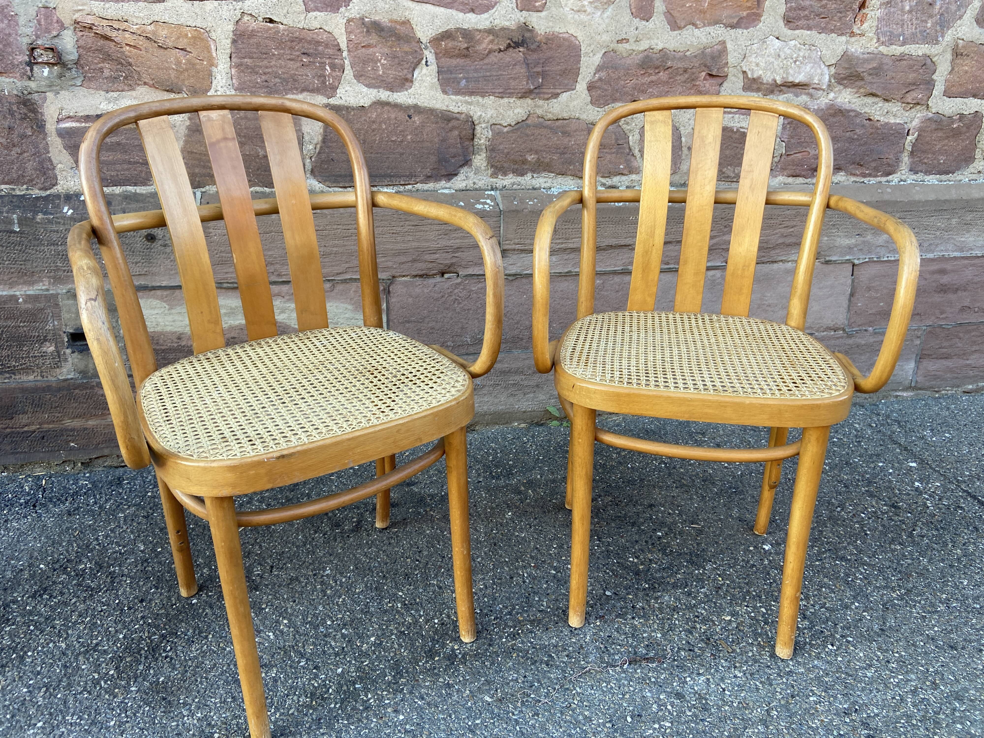 Paire de Sièges bois courbé viennois Nr 811