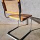 Pair of Cesca B32 chrome and cane chairs Designer Marcel Breuer