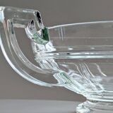 Glass fruit bowl, Val Saint Lambert style