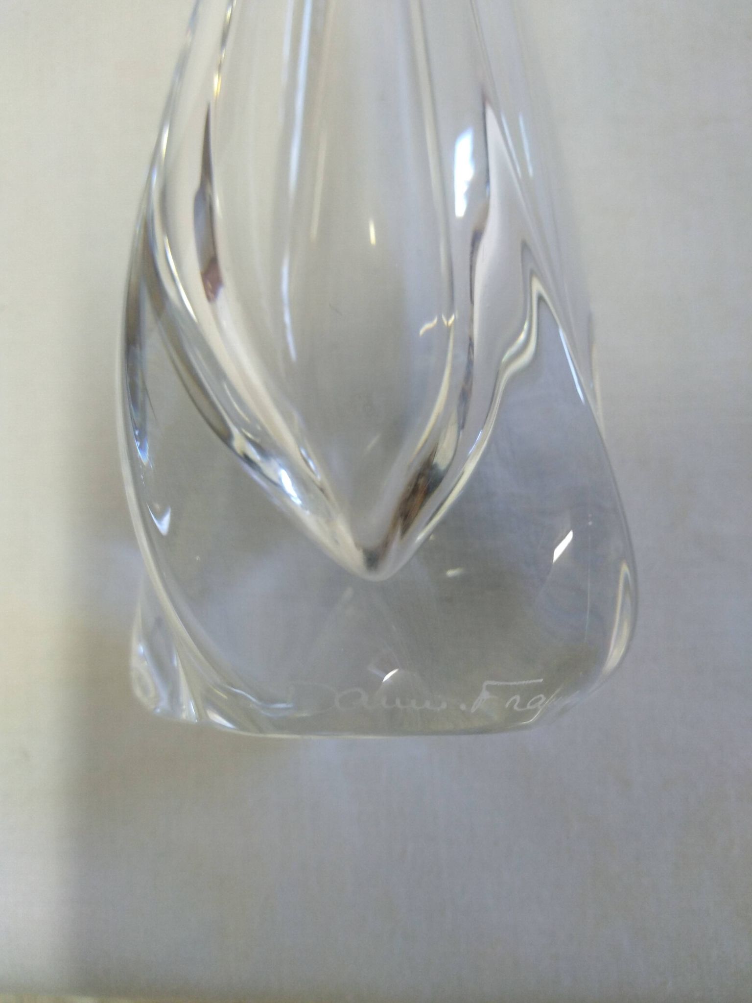 Daum crystal soliflore signed
