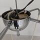 Lampe suspendue Cascade avec 5 boules en verre blanc, années 70