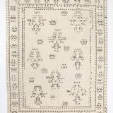 8x10 Beige & Dark Brown Modern Oushak Rug, 232x303Cm