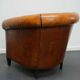 Vintage club chair in cognac-coloured leather Netherlands