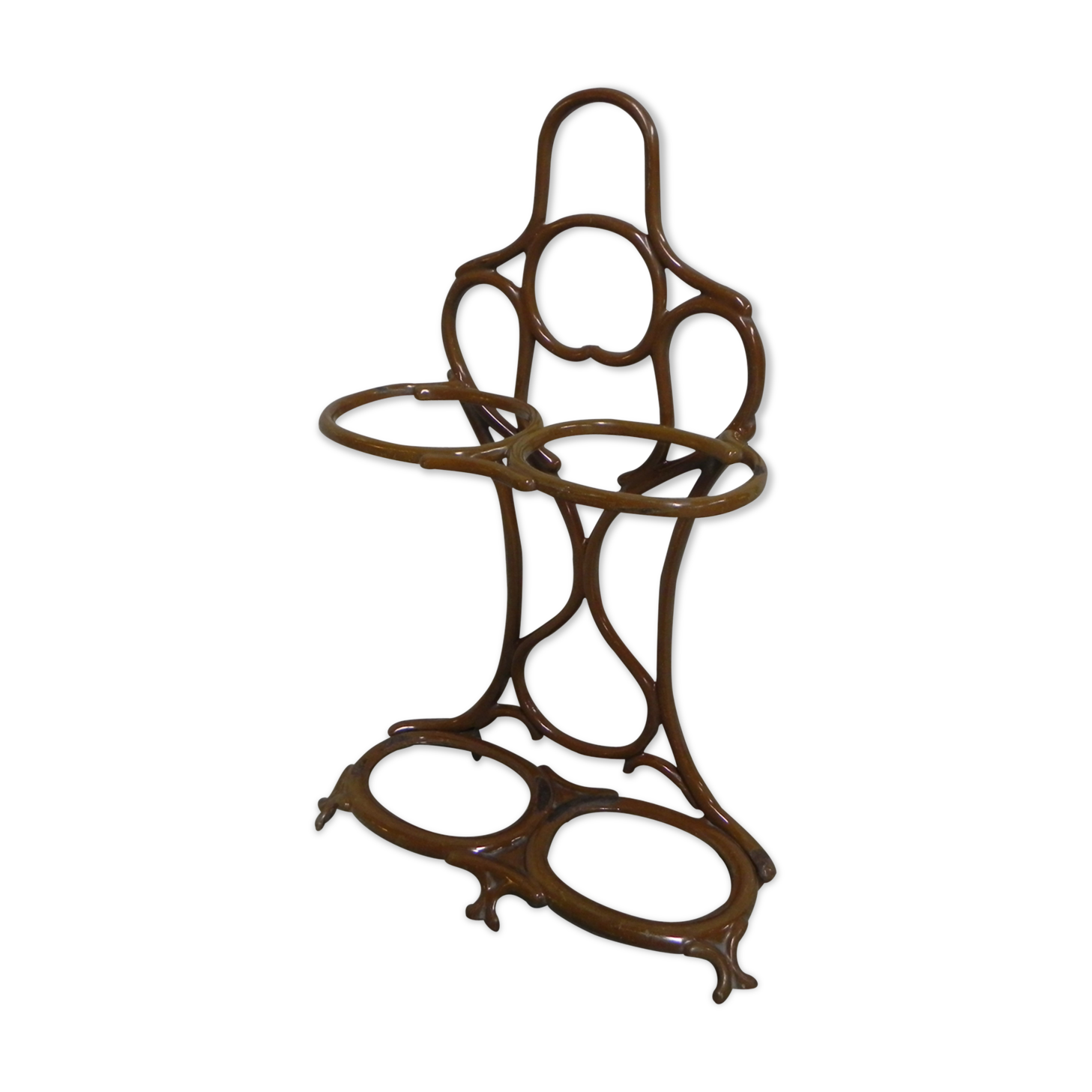 Art Nouveau, cast iron umbrella stand Fonderie Corneau Alfred