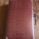Valise vintage marron croco