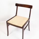 Ensemble de 6 chaises de salle à manger modèle Rungstedlund fabriquées en acajou par Ole Wanscher des années 1960